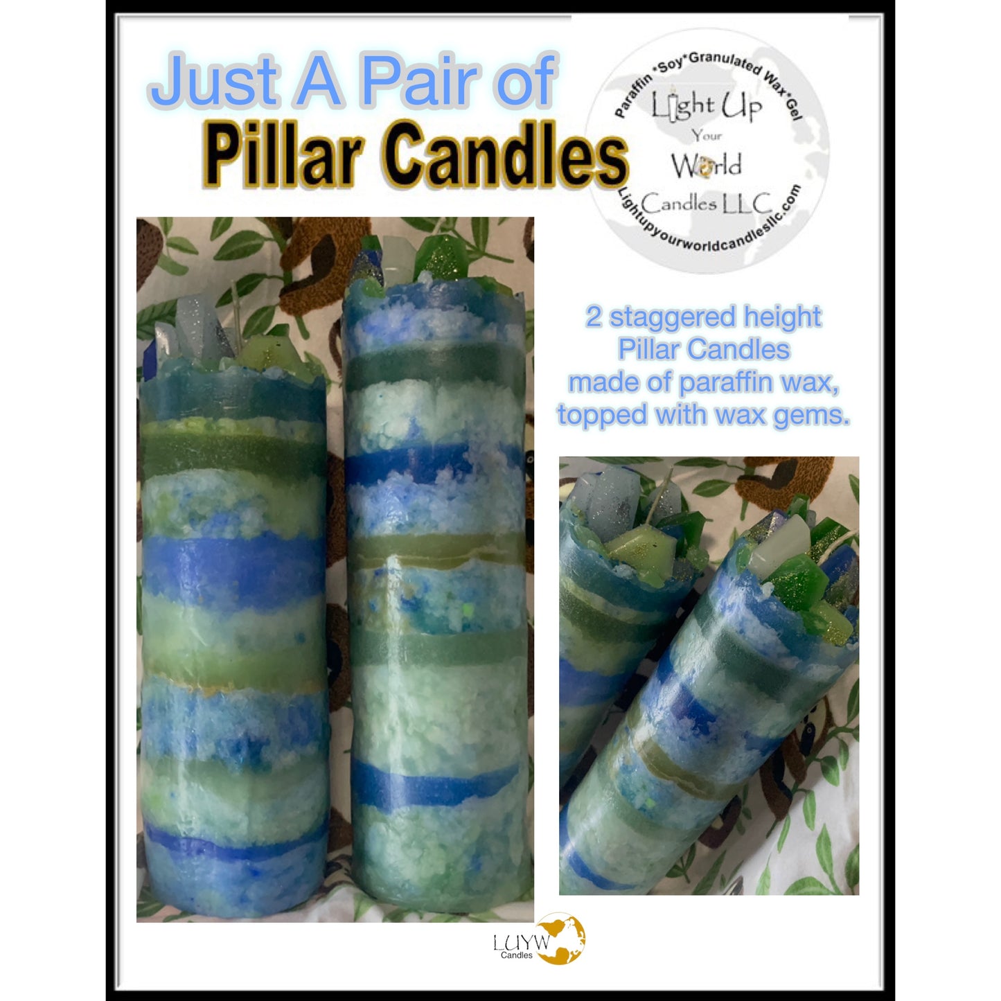 Just a pair of Pillar Candles